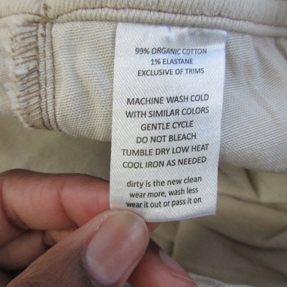 Toad & Co Balsam Seeded Cutoff Shorts Women 14 Ivory Organic Cotton Beach 480 - Picture 4 of 12